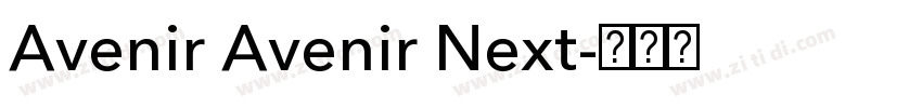 Avenir Avenir Next字体转换